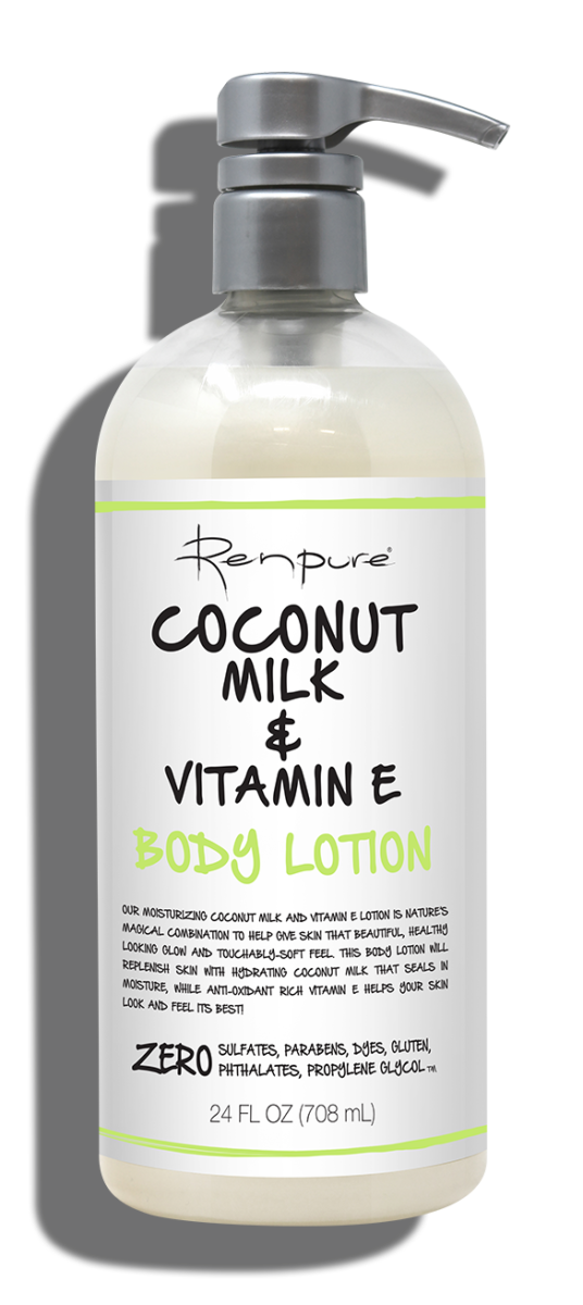 leer Mus Roeispaan Coconut Milk & Vitamin E Body Lotion | Renpure